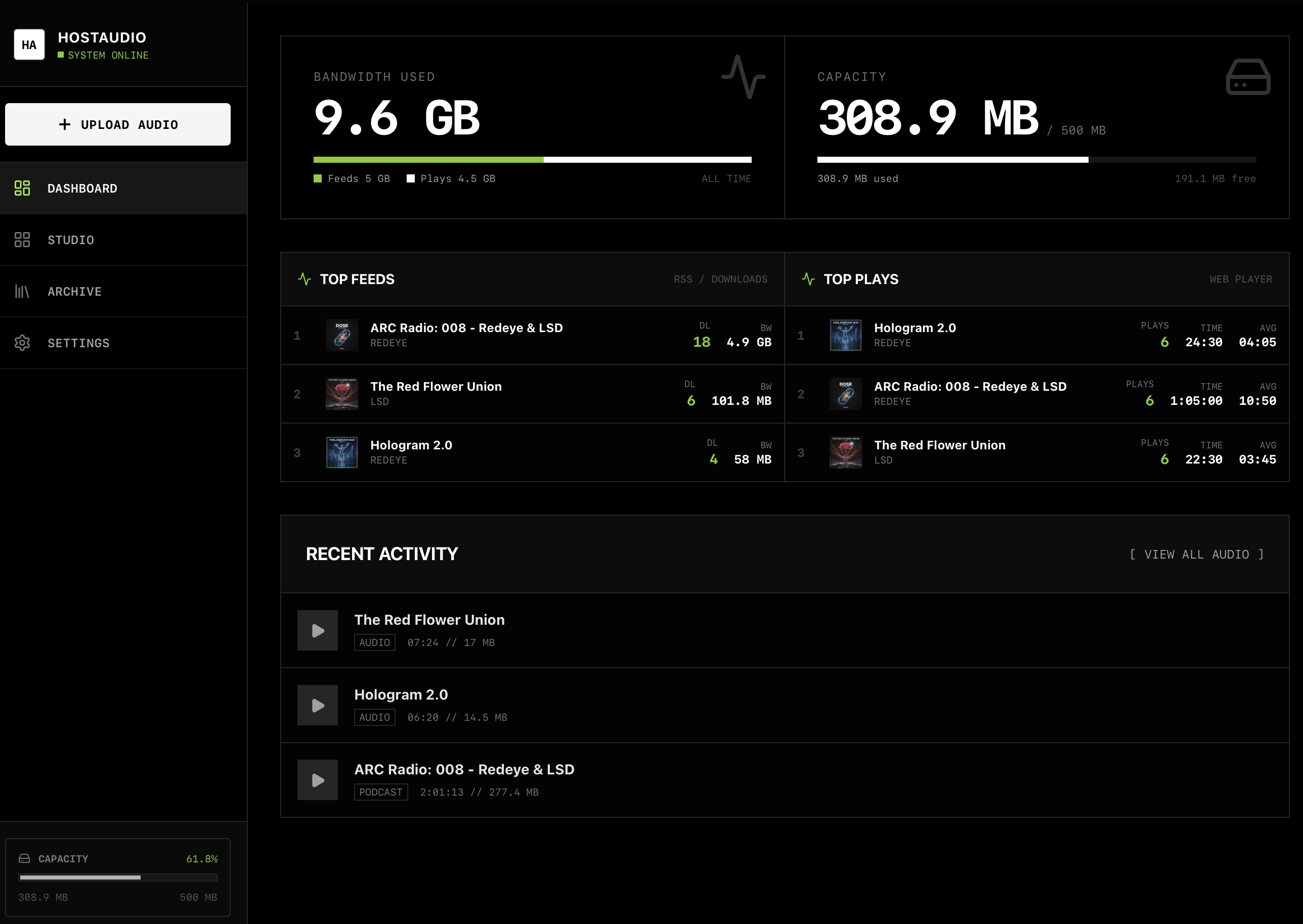 Host Audio plugin interface